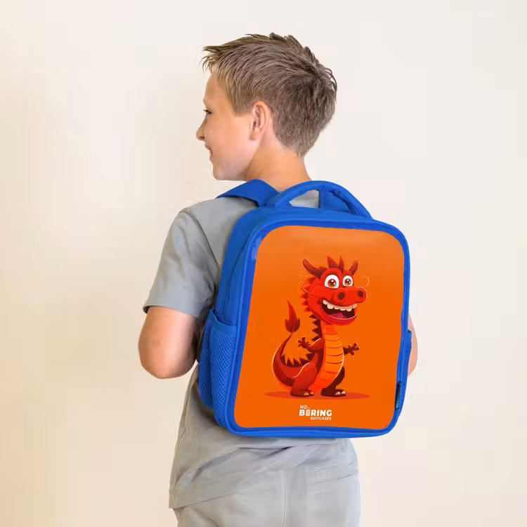 Kinderrugzak met naam - Blauw - Horacio hotshot — 3