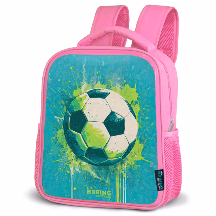 Kinderrugzak - Roze - Voetbal - Verfspatten - Groen - Blauw — 6