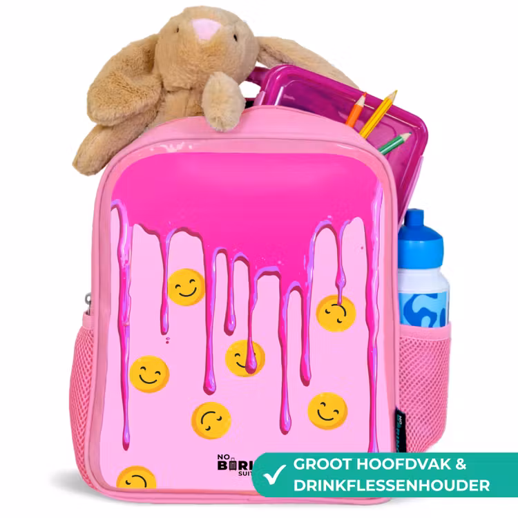 Kinderrugzak - Roze - Verf - Smiley - Roze — 2