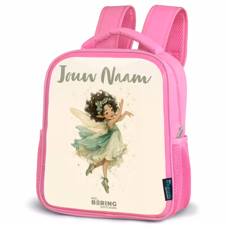 Kinderrugzak met naam - Roze - Dansende bosfee — 6