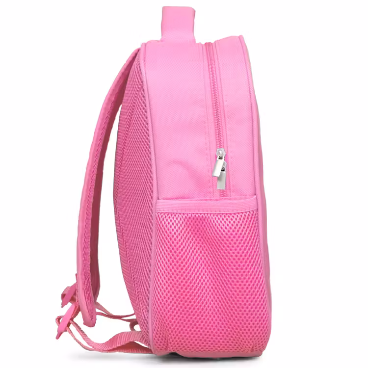 Kinderrugzak met naam - Roze - Vrolijk Smiley-patroon — 5