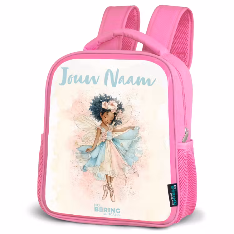 Kinderrugzak met naam - Roze - Elf - Ballet - Kleurrijk — 6