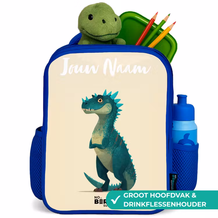 Kinderrugzak - Blauw - Dino - Dier - Blauw - Groen — 5