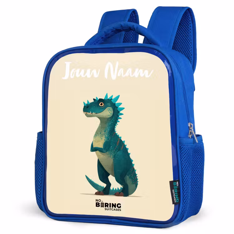 Kinderrugzak - Blauw - Dino - Dier - Blauw - Groen — 9