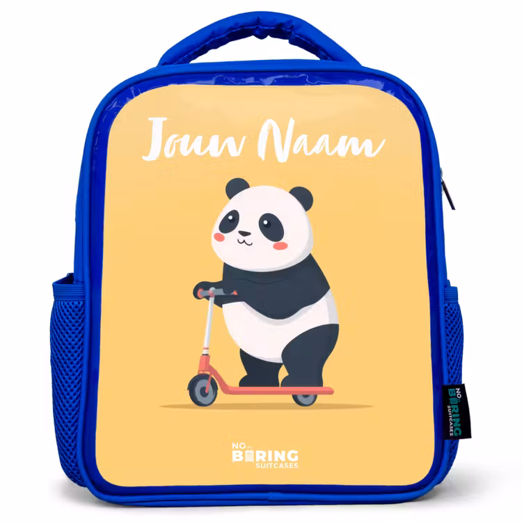 Kinderrugzak - Blauw - Panda - Step - Geel — 1