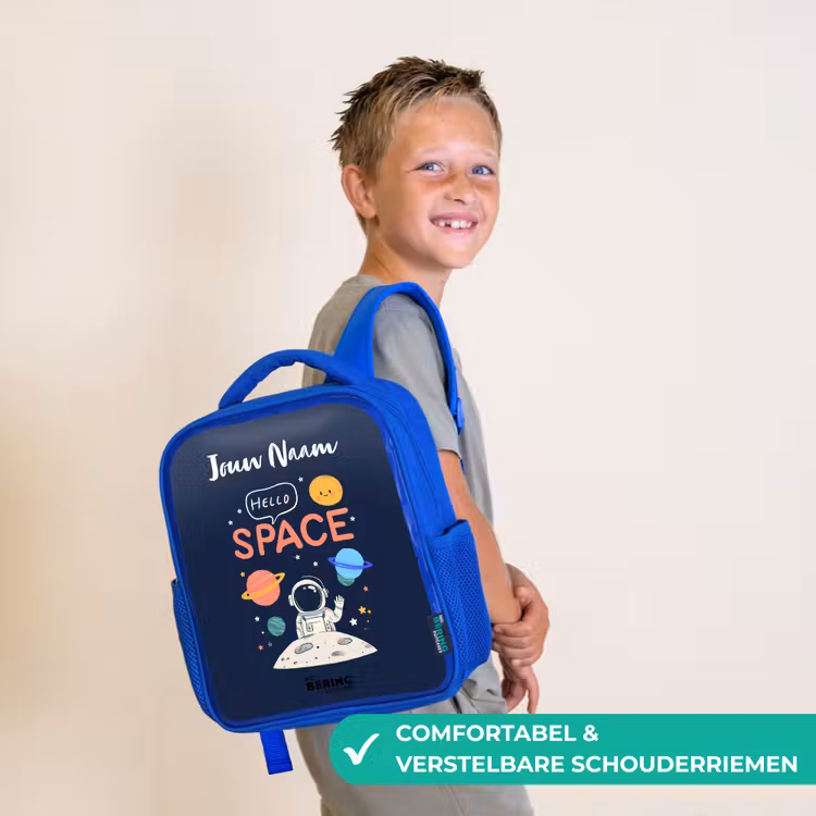 Kinderrugzak - Blauw - Astronaut - Quote - Planeten - Sterren — 4