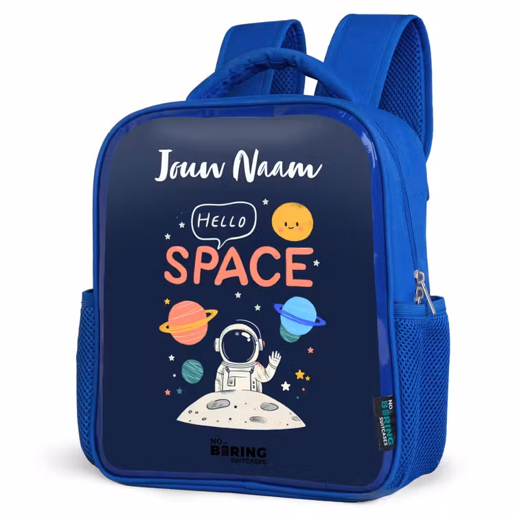 Kinderrugzak - Blauw - Astronaut - Quote - Planeten - Sterren — 9