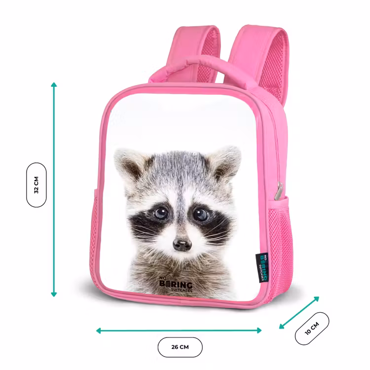 Kinderrugzak - Roze - Rachid Racoon — 3