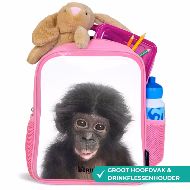 Kinderrugzak - Roze - Charlie Chimp — 2