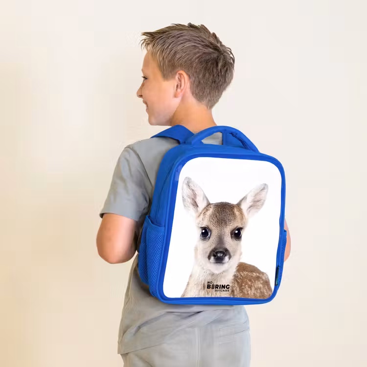Kinderrugzak met naam - Blauw - Bambino β 3