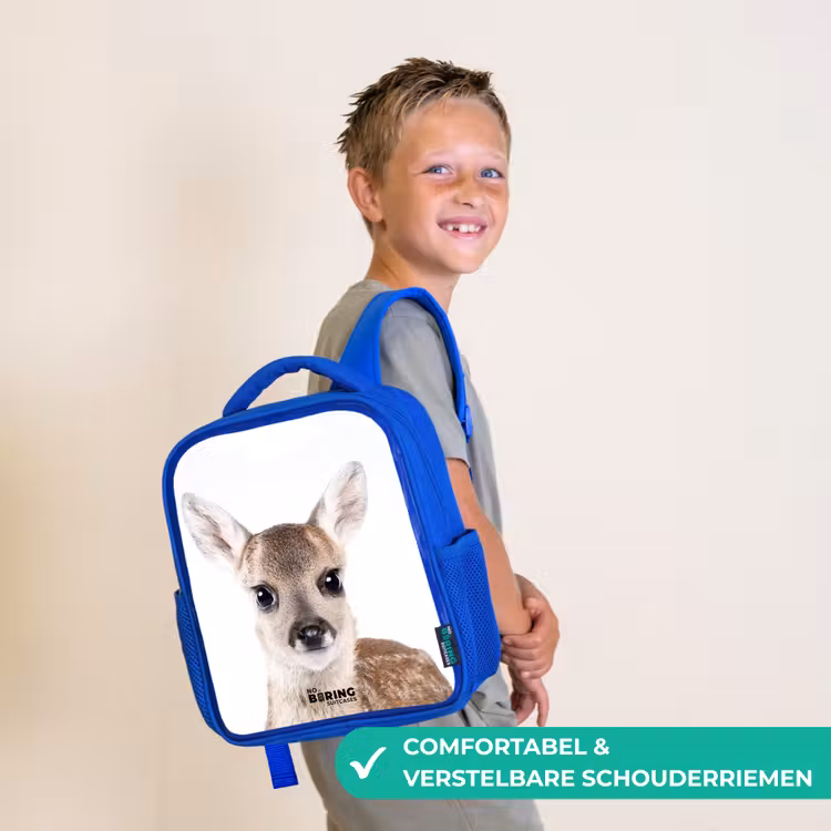Kinderrugzak met naam - Blauw - Bambino β 4