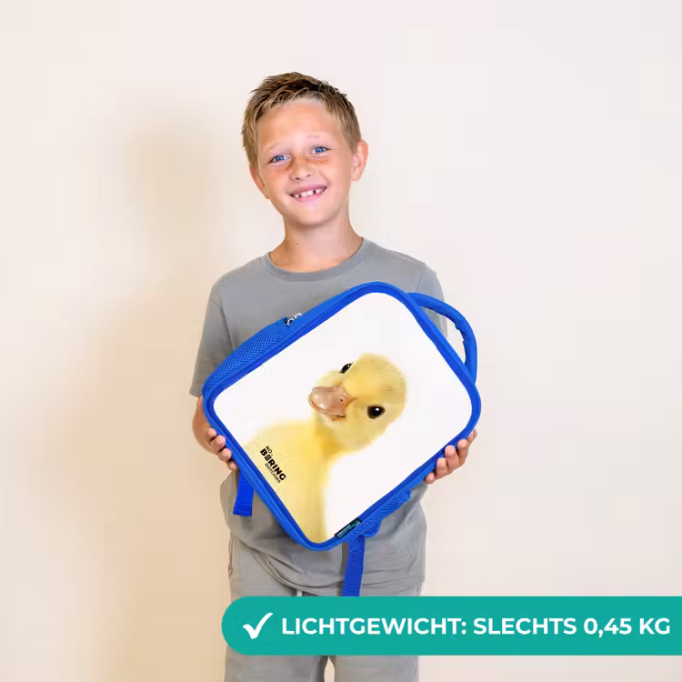 Kinderrugzak met naam - Blauw - Barry de Badeend — 2