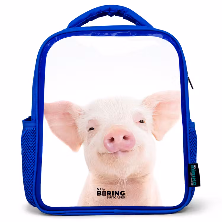Kinderrugzak met naam - Blauw - Binky Big β 1