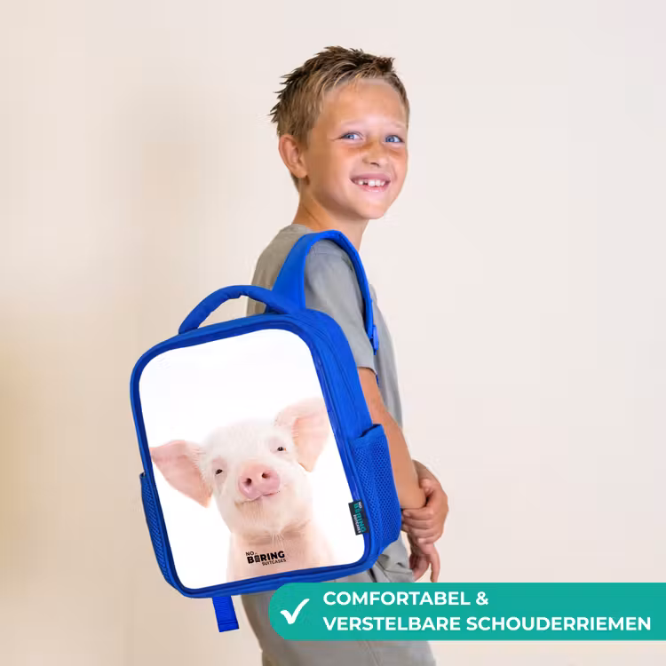 Kinderrugzak met naam - Blauw - Binky Big β 4