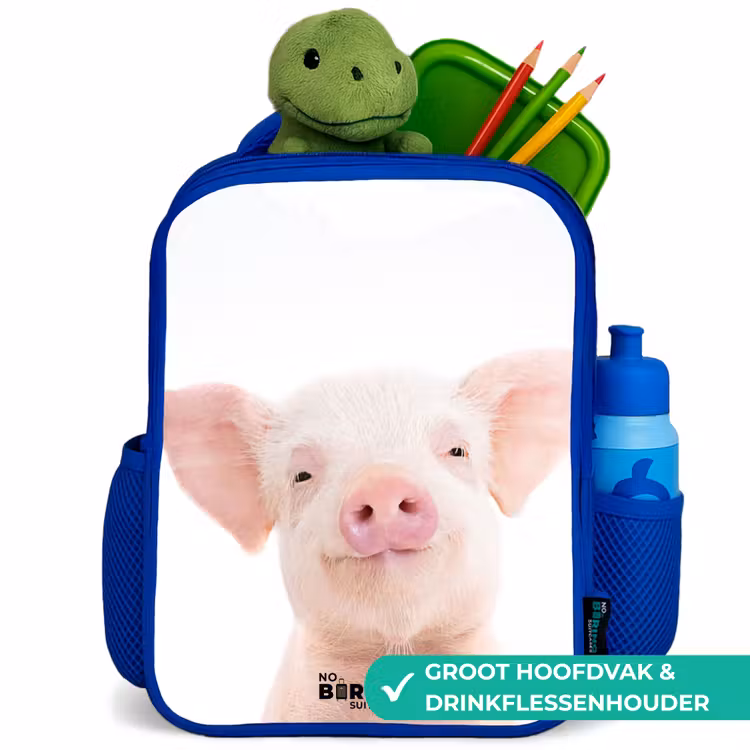 Kinderrugzak met naam - Blauw - Binky Big β 5