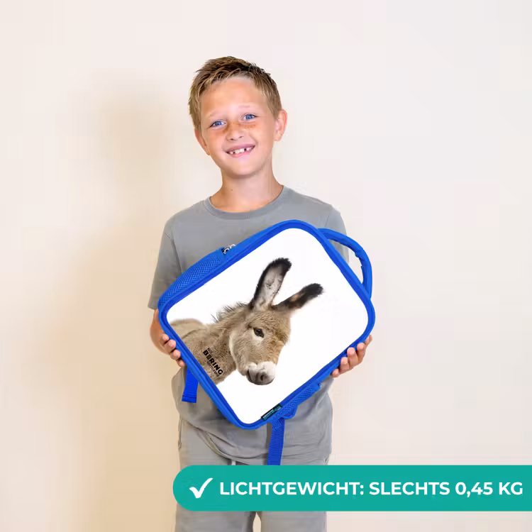 Kinderrugzak met naam - Blauw - Eddy Ezel — 2