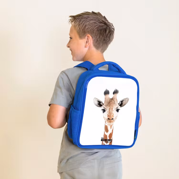 Kinderrugzak met naam - Blauw - Gerrie Giraffe — 3