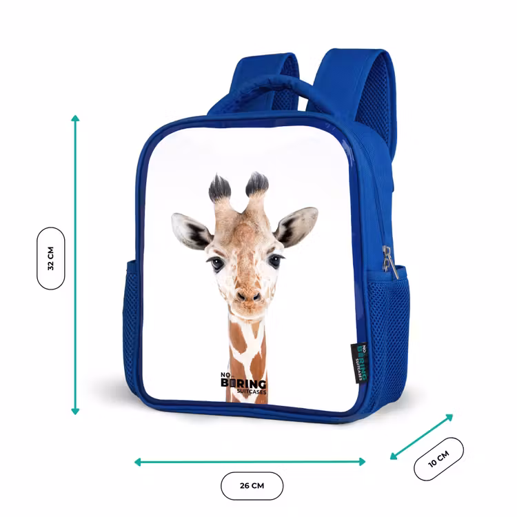 Kinderrugzak met naam - Blauw - Gerrie Giraffe — 6