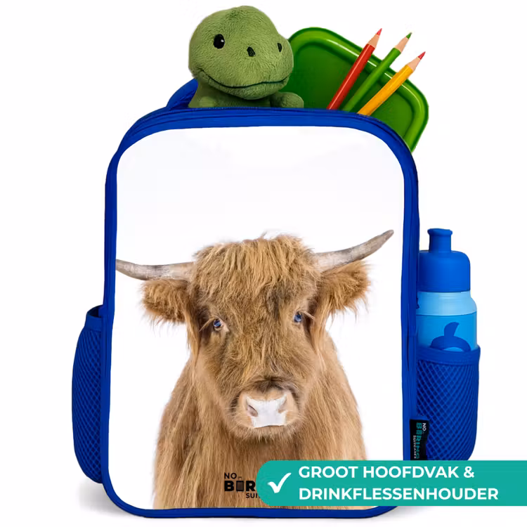 Kinderrugzak met naam - Blauw - Halbe Hooglander — 5
