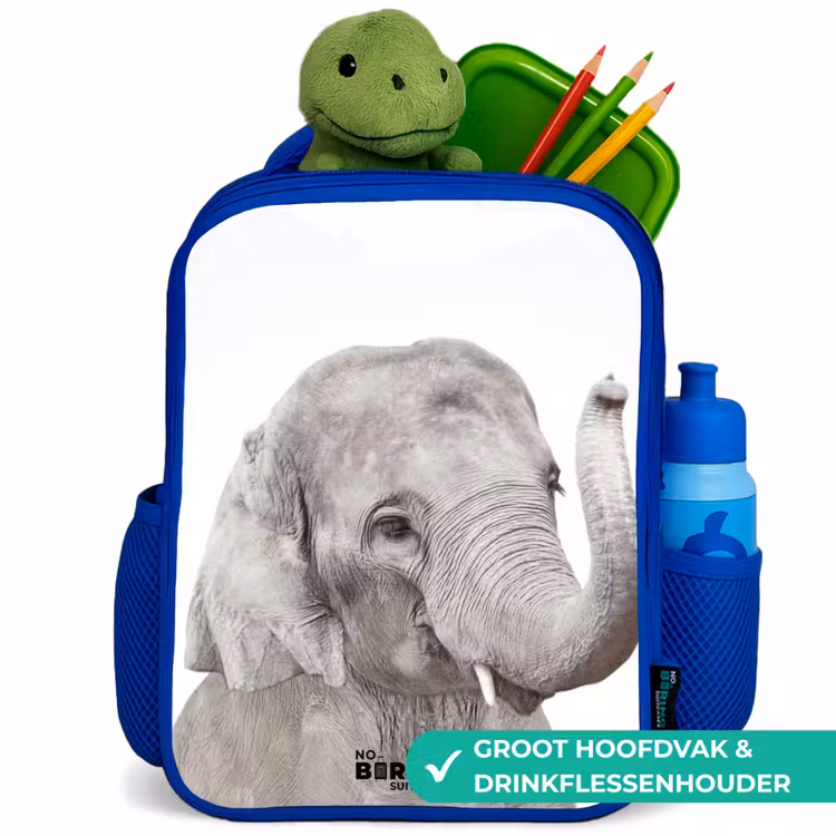 Kinderrugzak met naam - Blauw - Oscar Olifant — 5