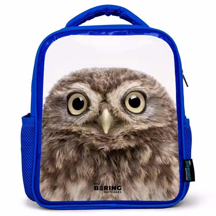 Kinderrugzak met naam - Blauw - Ulke Uil — 1