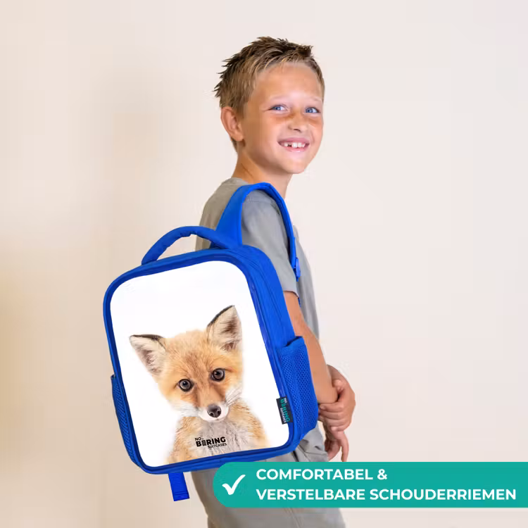 Kinderrugzak met naam - Blauw - Vicky Vosje β 4