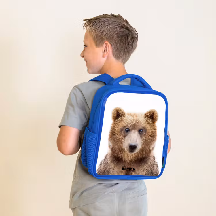 Kinderrugzak met naam - Blauw - Bennie Beer — 3