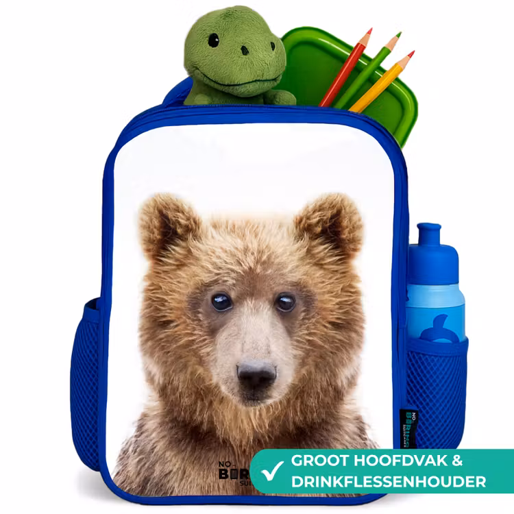 Kinderrugzak met naam - Blauw - Bennie Beer — 5