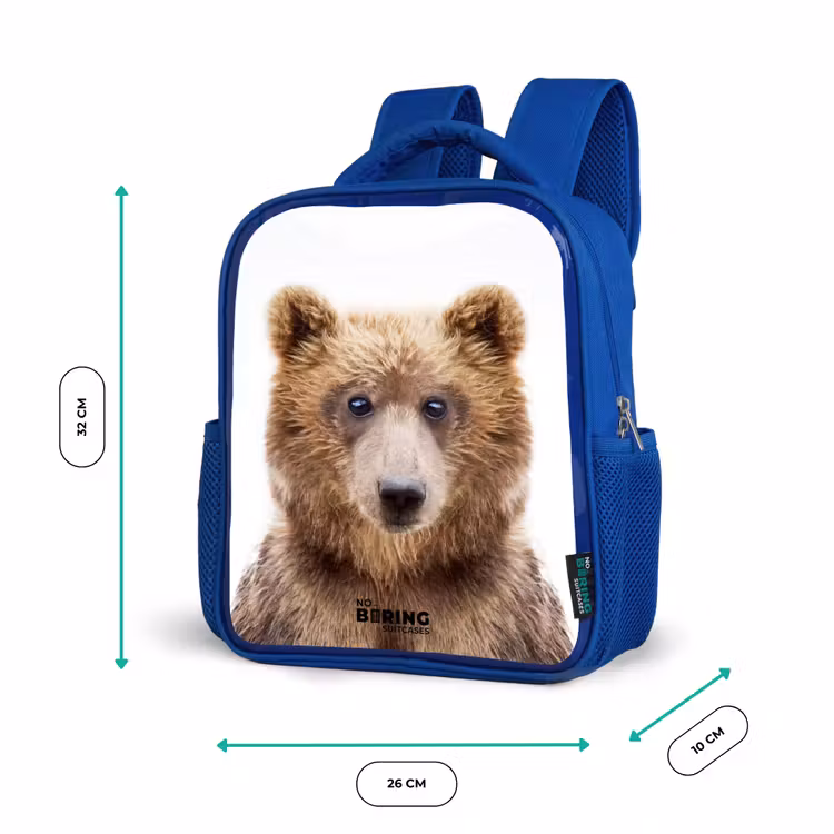 Kinderrugzak met naam - Blauw - Bennie Beer — 6