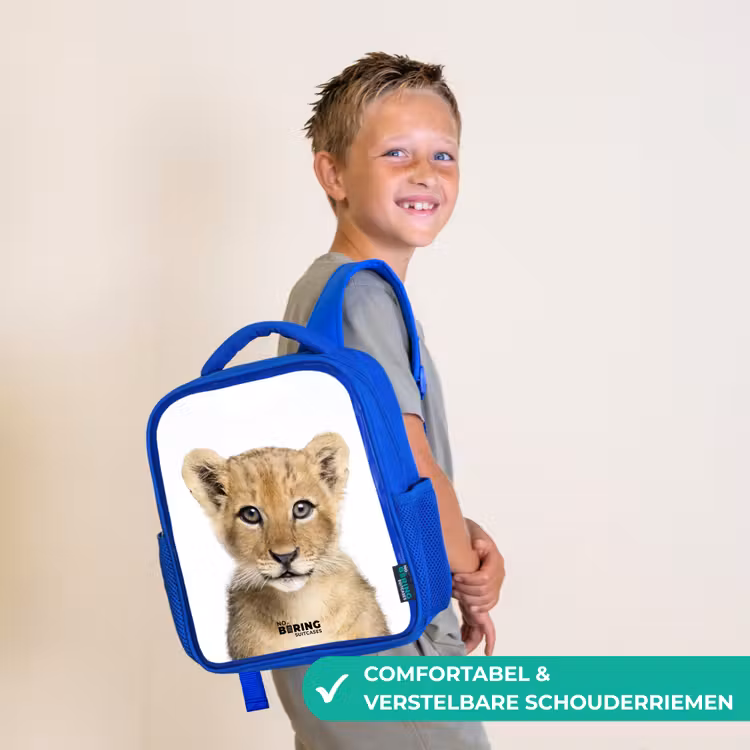 Kinderrugzak met naam - Blauw - Winnie Welpje — 4