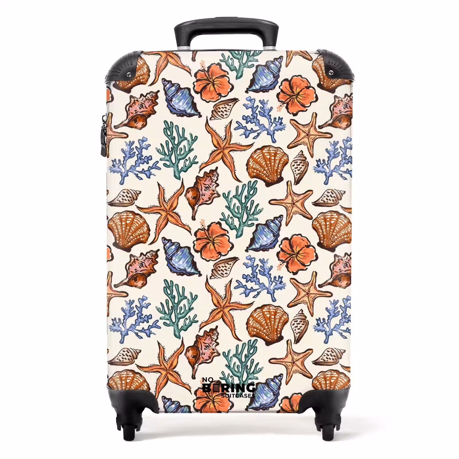 Koffer - Koraal met zeesterren print — 1