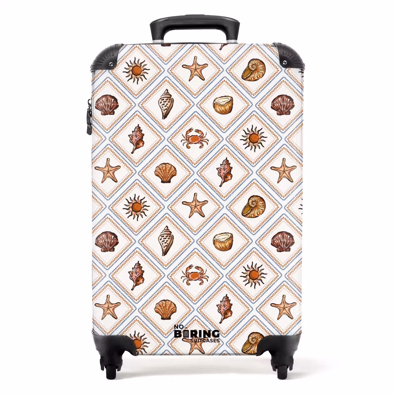Koffer - Oranje strand print — 1