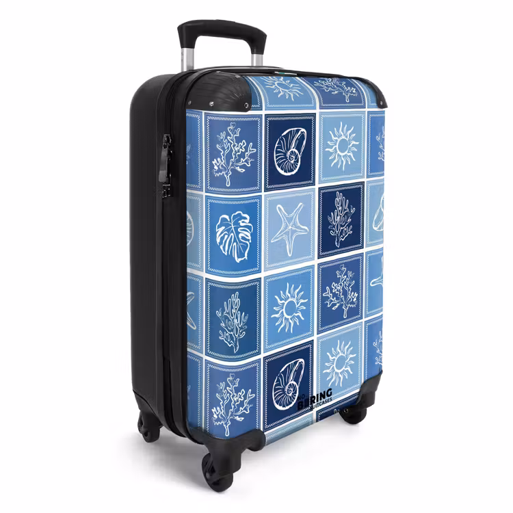Koffer - Blauwe zomer print — 2