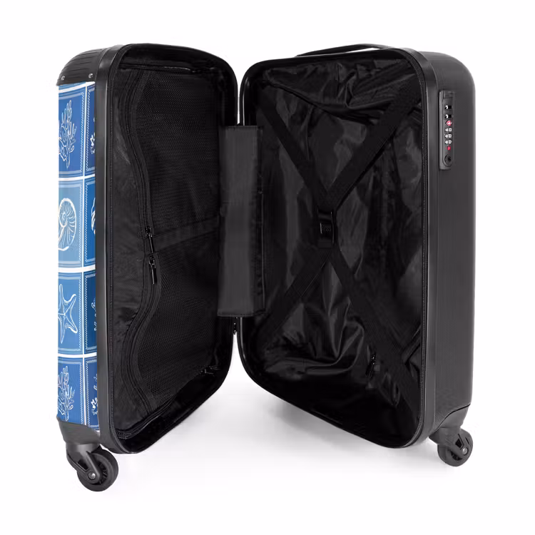 Koffer - Blauwe zomer print — 4