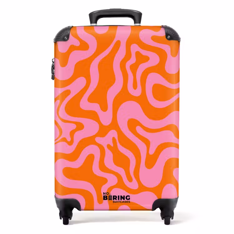 Koffer - Abstract - Organisch Roze/Oranje — 1