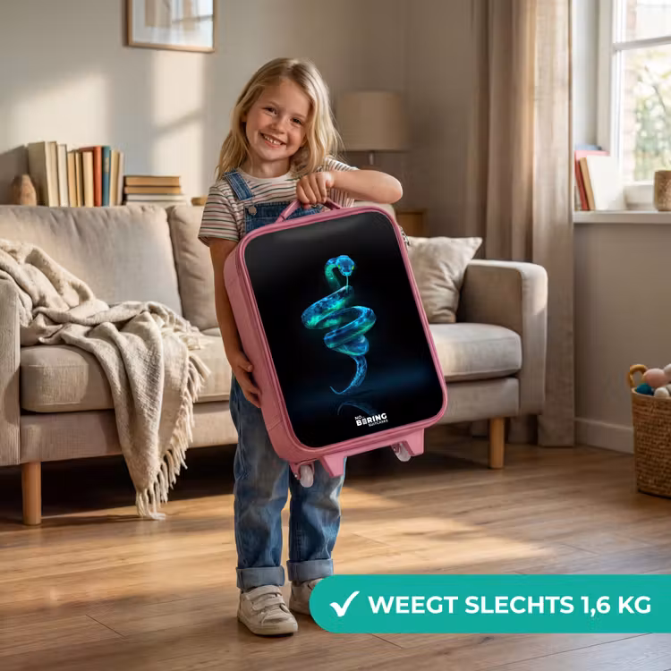 Kinderkoffer - Roze - Digitale slang in spiraalvorm — 2