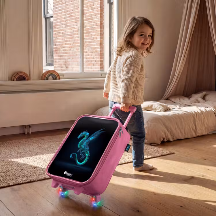 Kinderkoffer - Roze - Legendarische cyberdraak — 3
