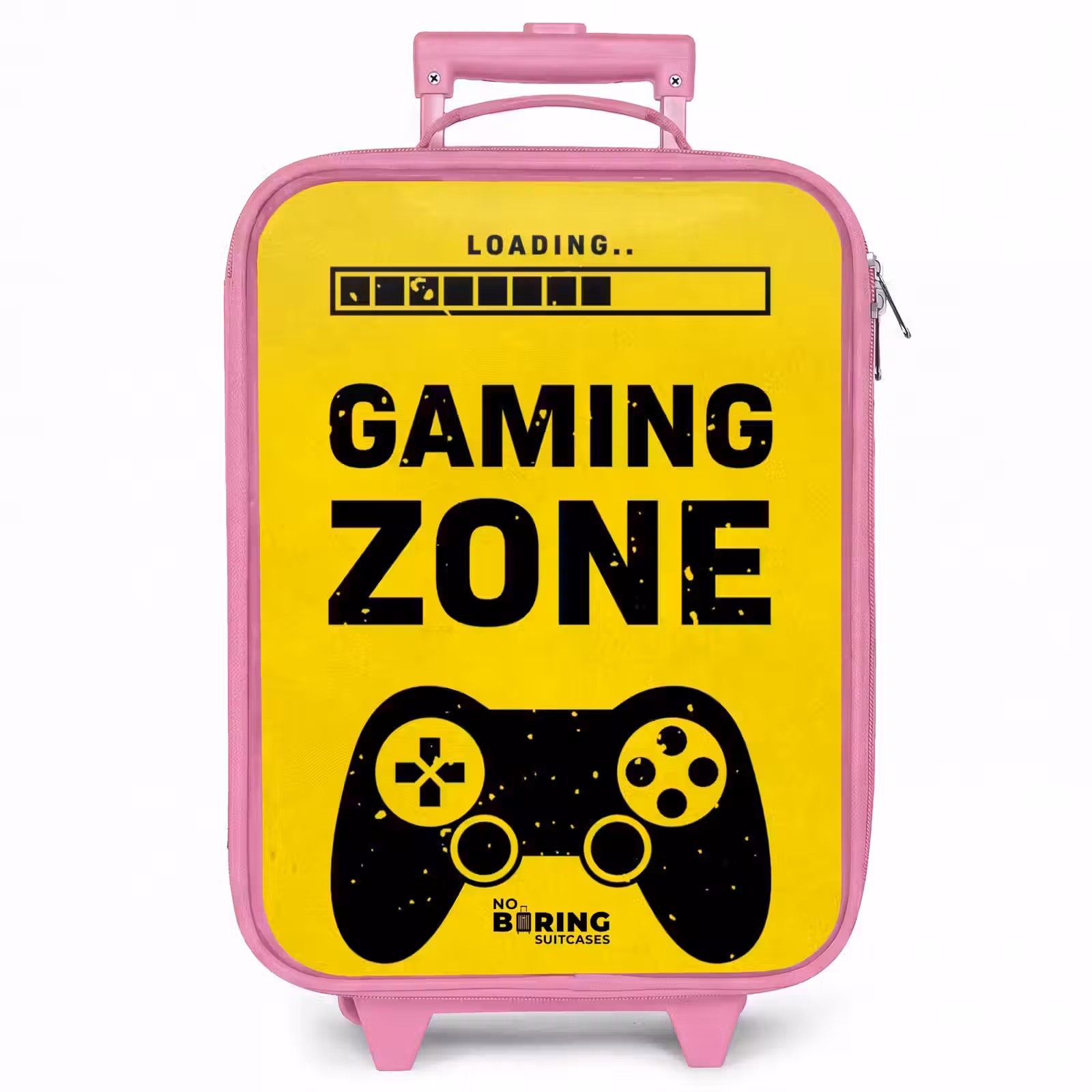 Kinderkoffer - Roze - Zwart-geel met gaming zone — 1