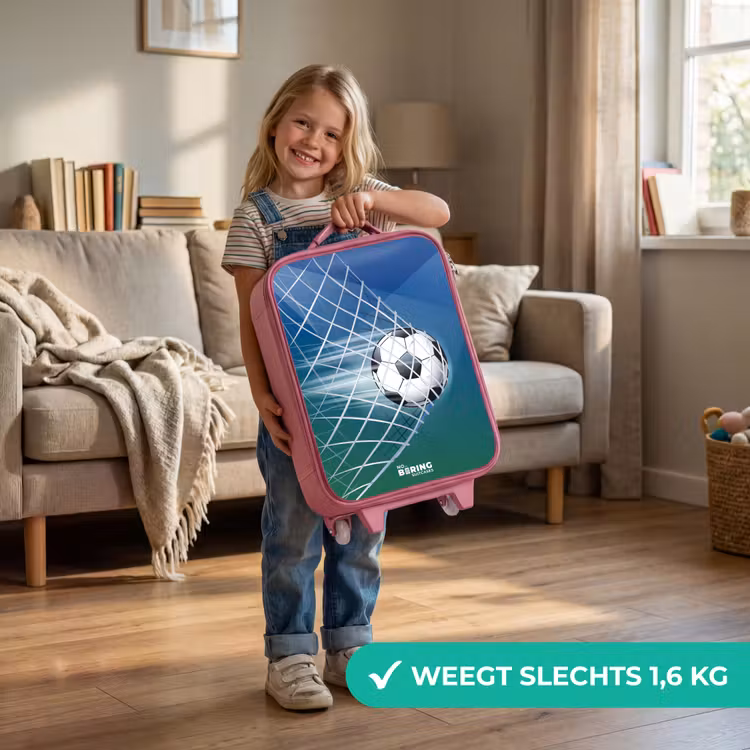 Kinderkoffer - Roze - Bal in het goal — 2