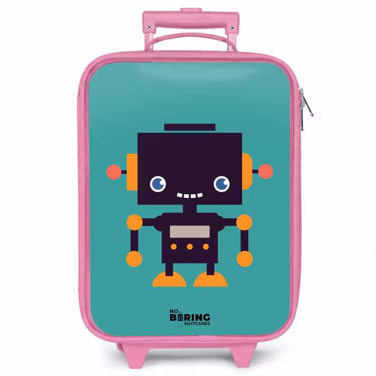 Kinderkoffer - Roze - Groene robot — 1