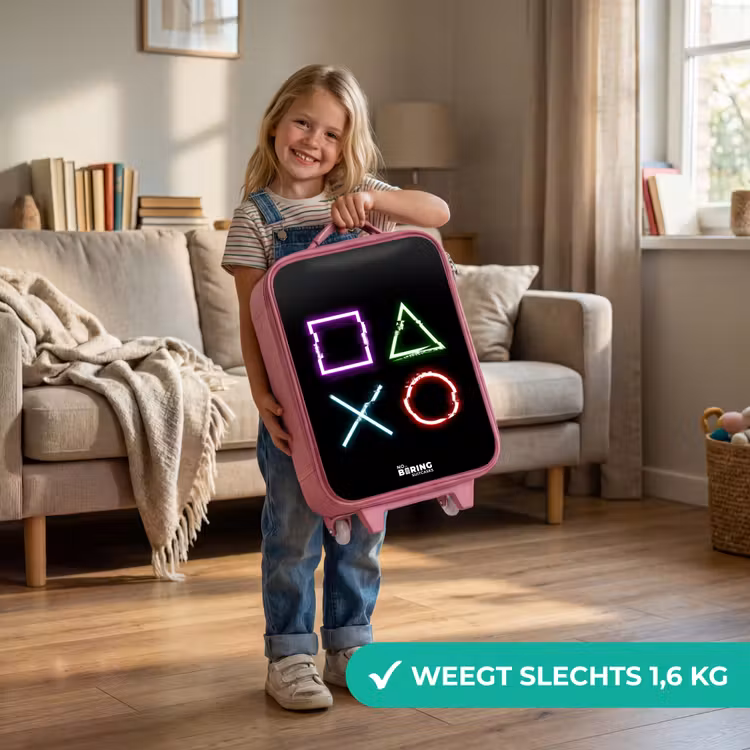Kinderkoffer - Roze - Knoppen van een gameconsole — 2