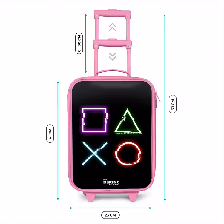 Kinderkoffer - Roze - Knoppen van een gameconsole — 6