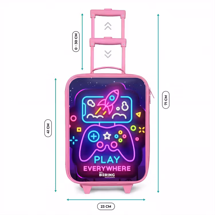 Kinderkoffer - Roze - Neonbord met controller — 6