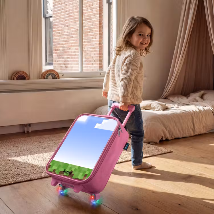 Kinderkoffer - Roze - Pixel wereld — 3