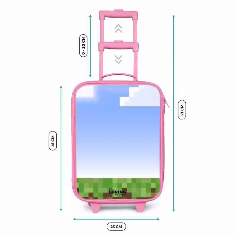 Kinderkoffer - Roze - Pixel wereld — 6