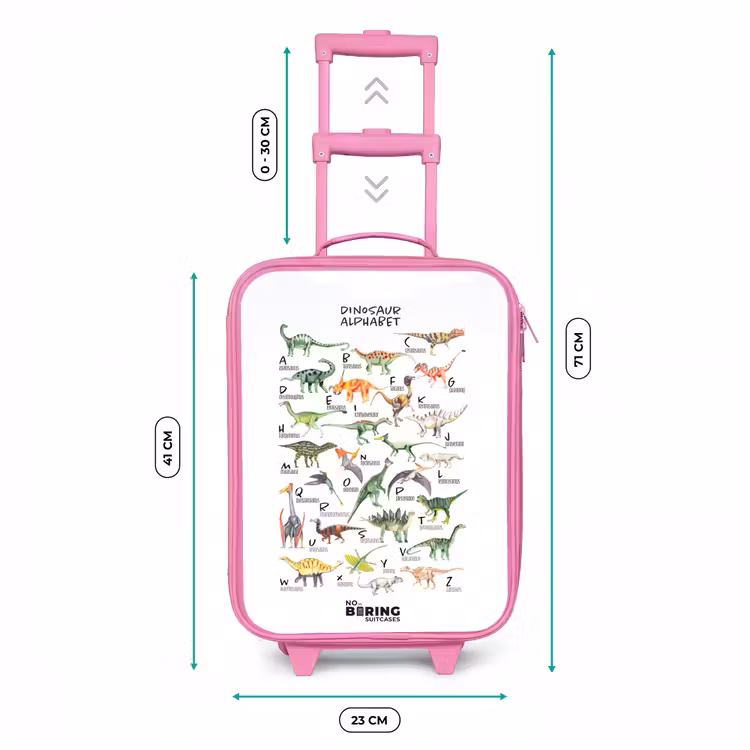 Kinderkoffer - Roze - Alfabet van dino's — 6