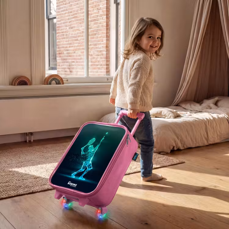 Kinderkoffer - Roze - Digitale tennisspeler in futuristische stijl — 3