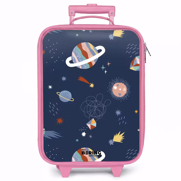 Kinderkoffer - Roze - Planeten in de hemel — 1