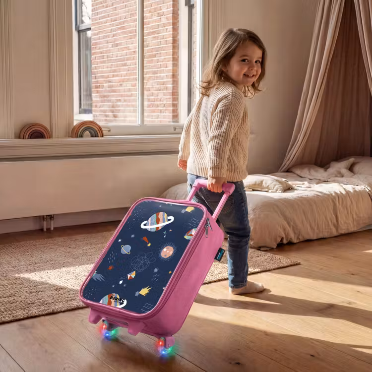 Kinderkoffer - Roze - Planeten in de hemel — 3