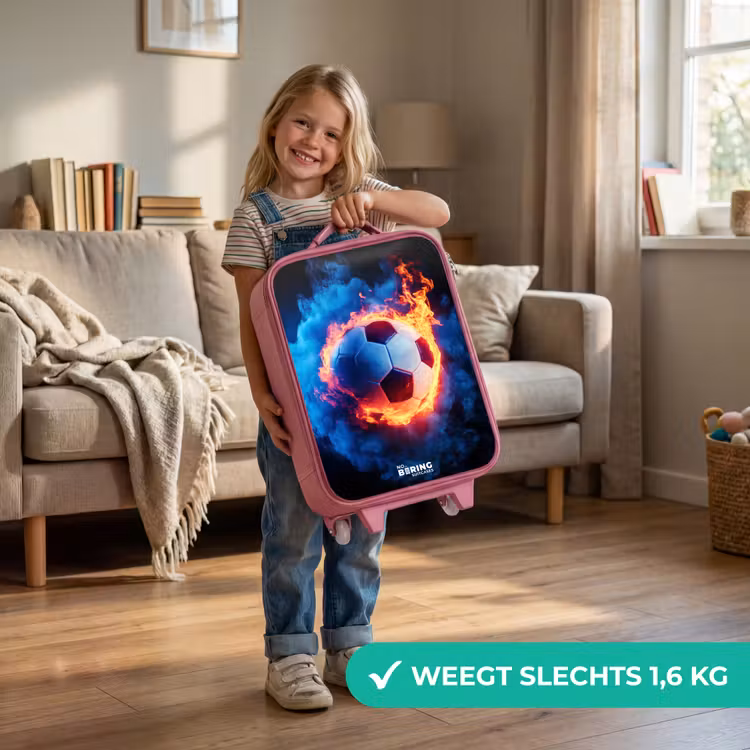 Kinderkoffer - Roze - Voetbal in vuur en ijs — 2